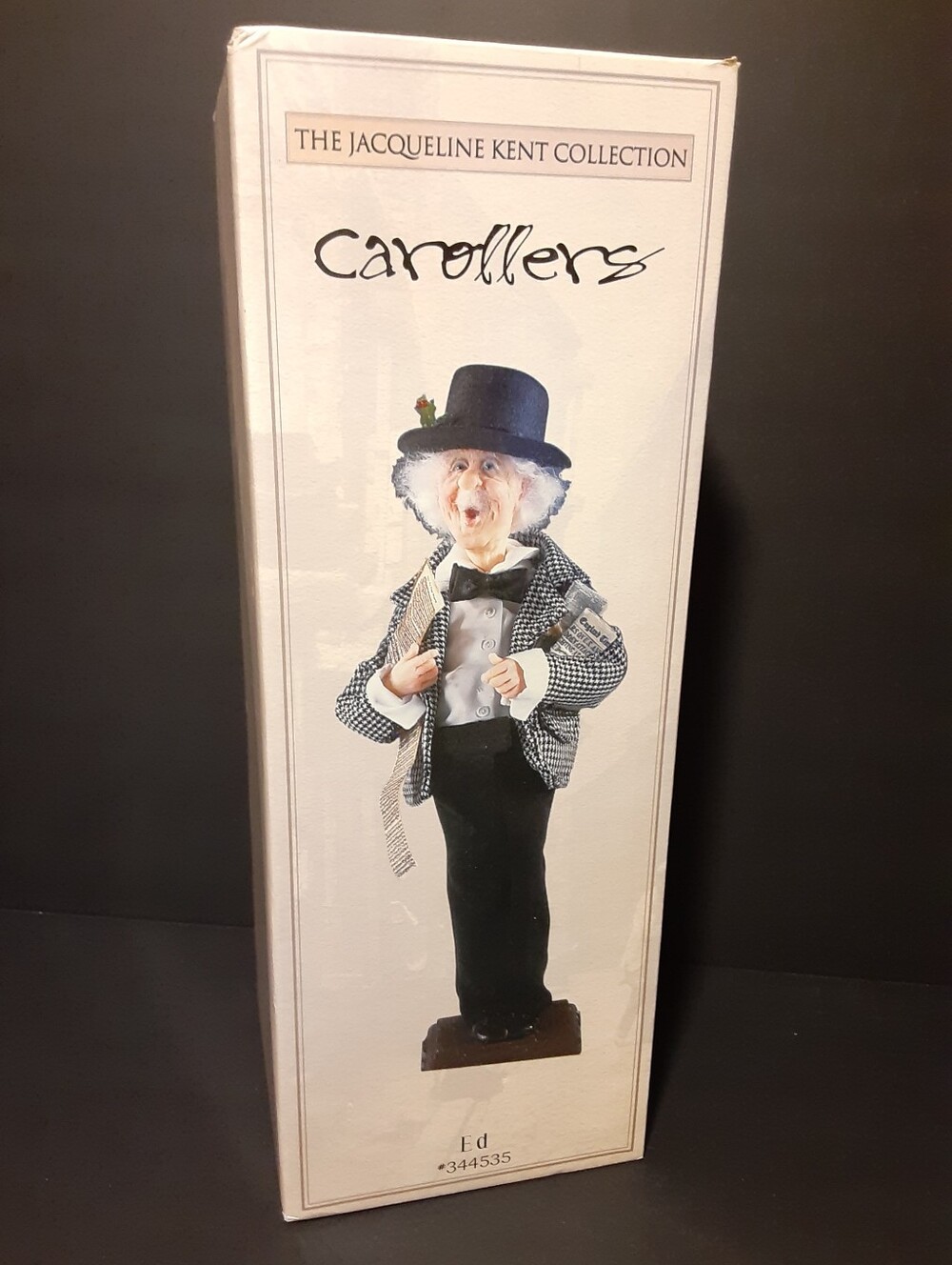 Jacqueline Kent Carollers Christmas Caroler " Ed " #344535 Vintage Decor